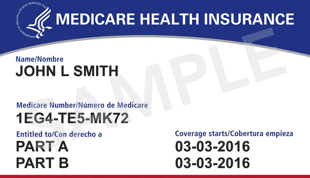 Medicare sample card